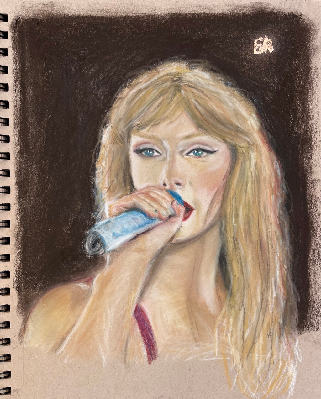 Drawing Taylor Swift in Soft Pastel
