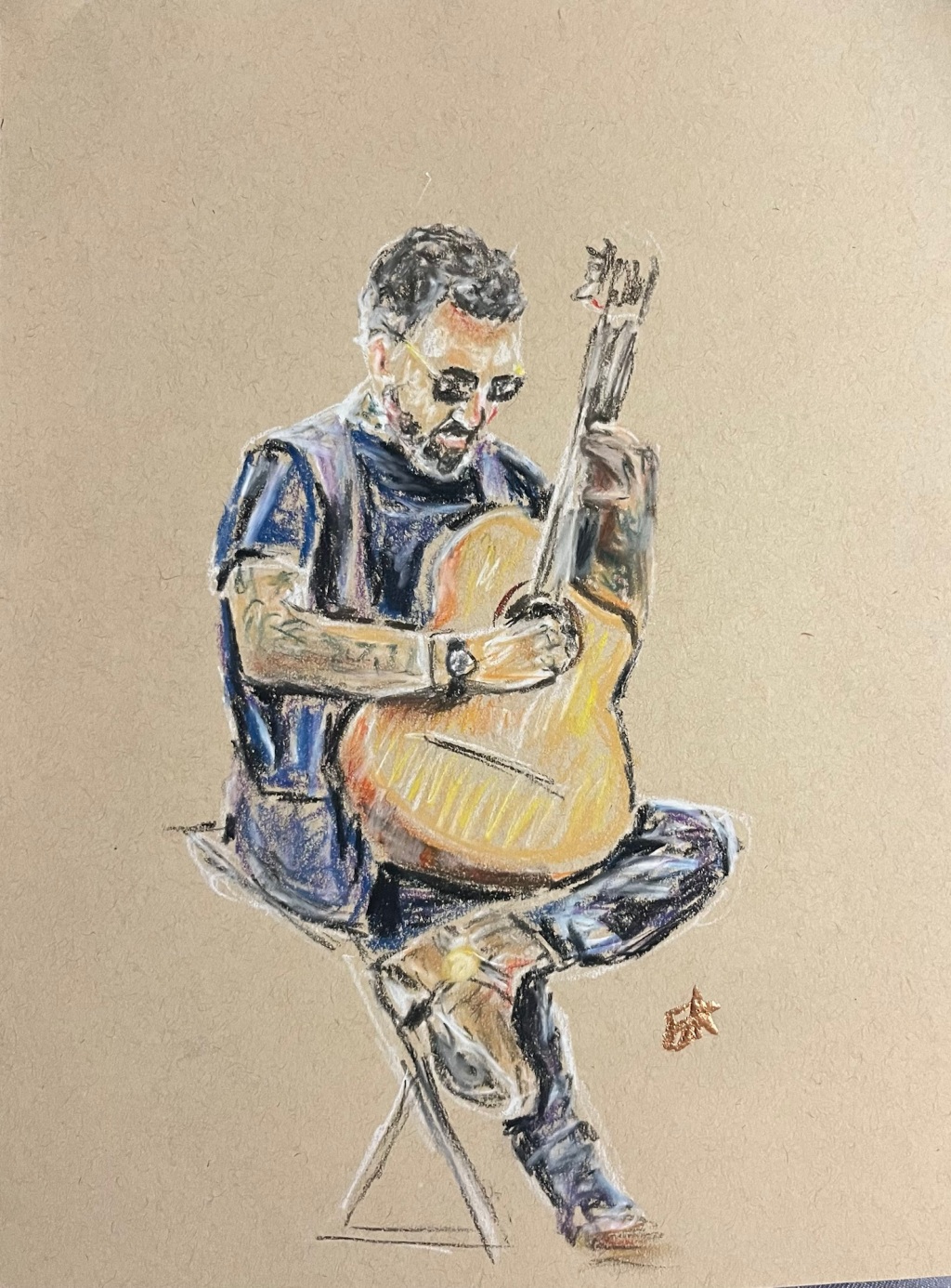 Drawing Marty Musician